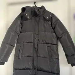 ブラックロングダウンジャケット