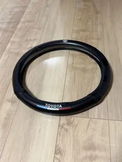TOYOTA ステアリングホイールカバー ブラック　オシャレのサムネイル
