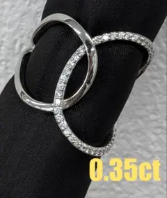 7.0g★0.35ct★大振り✨ダイヤモンドプラチナリング指輪