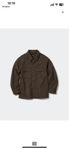 ユニクロ　オーバーシャツジャケット
