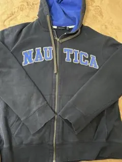 NAUTICA フード付きパーカー L ネイビー/ブルー