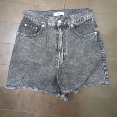 WEGO ウィゴー デニムショートパンツ ウォッシュブラック S！