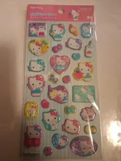 ハローキティ　ポップデコパーティー　ラメきらクリスタルシール