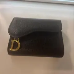 Christian Dior 三つ折り財布 ブラック