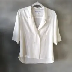 【ユニクロ】INES DE LA FRESSANGE 半袖シャツ S アイボリー