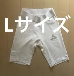アディダス adidas インナータイツ スパッツ 白 Lサイズ TECHFIT