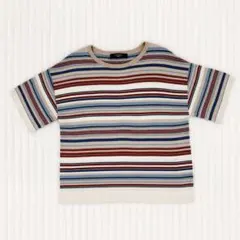 Weekend Max Mara ボーダー 半袖ニット Mのサムネイル