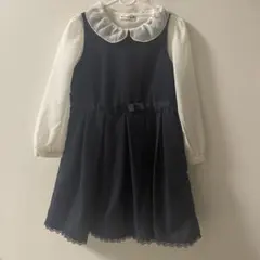 branshes ネイビー襟付きワンピース 110サイズ