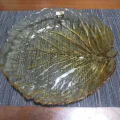 ビンテージ　クラタガラス　手作り大鉢 希少ブラウンのサムネイル