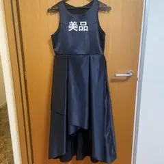【美品】発表会　ワンピース　ドレス　ノースリーブ　160 ネイビー　フォーマル