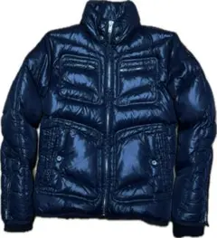 DIESEL ダウンジャケット y2k archive フード S 　炭黒