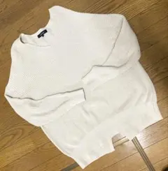 UNTITLED ベージュ リブ編み ニットセーター サイズ2