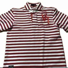 【美品】23区SPORT ゴルフウェア ポロシャツ Mサイズ ボーダー 刺繍