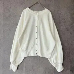 KHALITA カーディガン きれいめ 上品 アイボリー L 春 無地