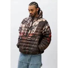 Supreme micro down half zip pullover XL