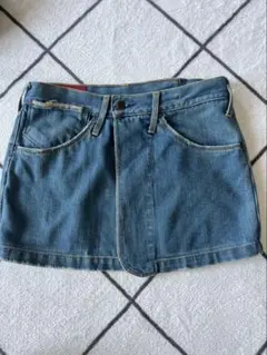 Levi's デニム巻きスカート レイヤード 古着風 カジュアル 韓国風