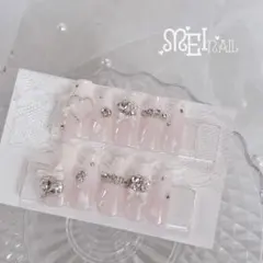 現品⋈ネイルチップ ベイビーブーマー スナ系 量産型 ちゅるんピンク 推し 韓国