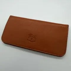 未使用級　イルビゾンテ　長財布　ロングウォレット　レザー　ロゴ刻印　ヤケヌメ