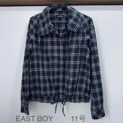 長袖シャツ　EAST BOY チェック柄