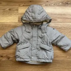 PETIT MAIN チェック柄ダウンジャンパー