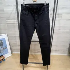 G-STAR RAW 3301 SLIM BLACK DENIM JEANS