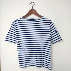 セントジェームス　ピリアック　NEIGE/GITANE 白/コバルトブルー