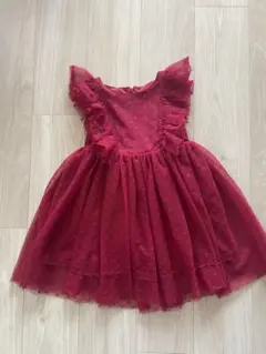 キッズドレス　110 赤　発表会