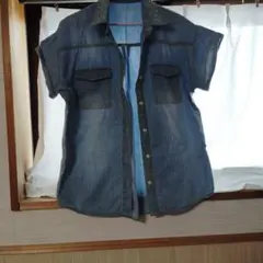 INGNI デニムブルー 半袖シャツ M