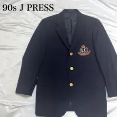 90s J PRESS 紺ブレ　金ボタン　Mサイズ　3ボタンテーラード　ネイビー