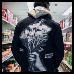PLEASURES モンキータイム ブラックデニム コーチジャケット タグ付き