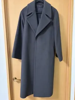 CTIY ダークグレー ベルト付き チェスターコート