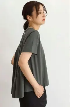 CLOVE　クローブ　バックタック無地Tシャツ　ヤマダヤ　チャコールグレーのサムネイル