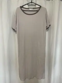 vandash リブ カットソーワンピース 半袖