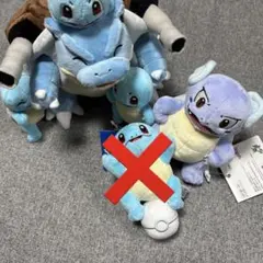 ポケパーク ゼニガメ カメール カメックス ぬいぐるみ 2体 - メルカリ