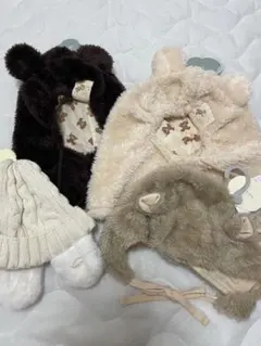値下げ中♡新品★futafutateteateteニット帽子かぶり帽子★