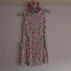 agnès b. 花柄ノースリーブワンピース