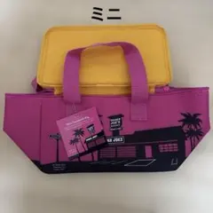 Trader Joe's ミニ保冷トートバッグ トレジョ　ピンク