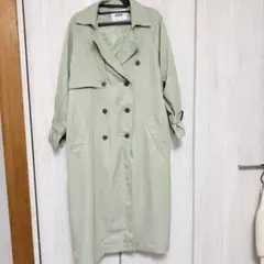 AZUL BY MOUSSY トレンチコート ライトグリーン
