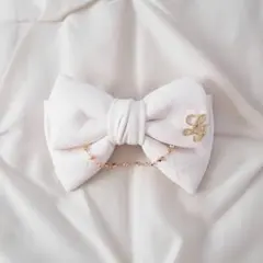 《LAFARY》キルティングリボンバレッタ