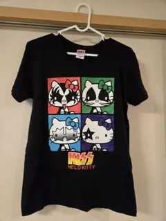 KISS × Hello Kitty コラボ Tシャツ ブラックのサムネイル