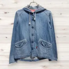 C1227 カフェッティ Gジャン ジーンズ デニム アウター 上着 青 フード