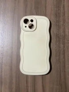 iPhoneケース スマホケース 韓国デザイン うねうね ベージュ