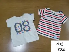 Tシャツ　2点セット　70㎝　バースディ
