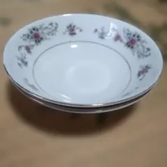 北星チャイナ レトロ 花柄 皿 2枚セット 陶器 食器のサムネイル