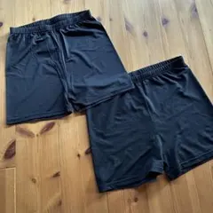 ブラックショートパンツ2枚セット