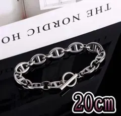 【特大9コマ】ヴィンテージ　肉厚アンカーチェーン　ブレスレット　重厚　豚鼻 特大9コマ】ヴィンテージ 肉厚アンカーチェーン ブレスレット