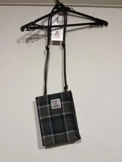 【新品未使用】Harris Tweed チェック柄ショルダーバッグ