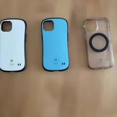 iFace iPhone 13ケースセット ホワイト ブルー クリア