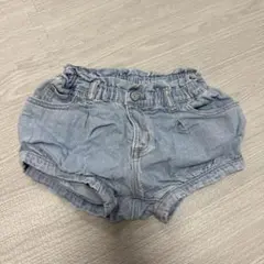 baby gapライトブルー デニムショートパンツ　18-24m