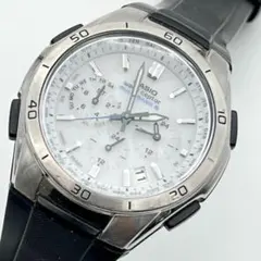 カシオ 腕時計 クロノグラフ ソーラー ウェーブセプター 訳有り稼働